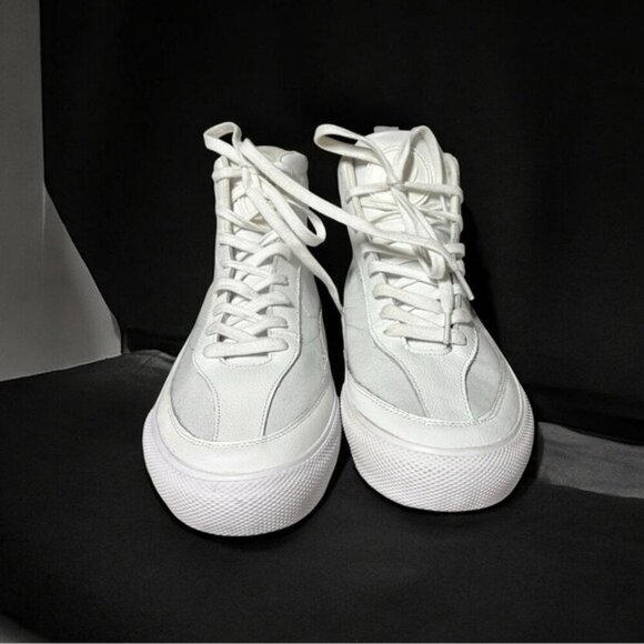 🌻NEW McQ Alexander McQueen Swallow Vulc Leather High-top Sneaker Size 40 Unisex - Picture 7 of 13
